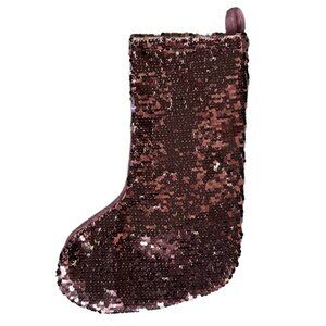 Christmas Stocking Pink Sequins IQ Accessories 5"x11"